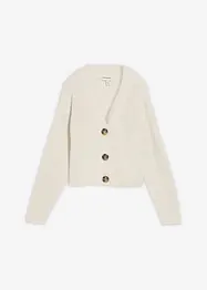 Grovstrikket cardigan i 100% bomull, bonprix