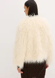 Oversized fuskepels-jakke, bonprix