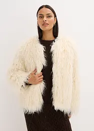 Oversized fuskepels-jakke, bonprix