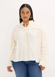 Bluse i fin viskosemiks, bonprix