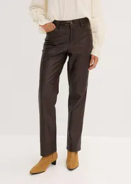 Bukse i imitert skinn og used look, bonprix