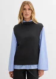 Strikket vest i 100% bomull, bonprix