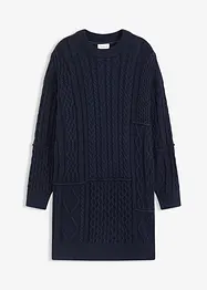 Strikkekjole med flettemønster, bonprix