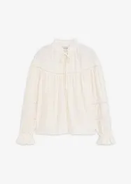 Slip on-bluse av fin viskosemiks, bonprix