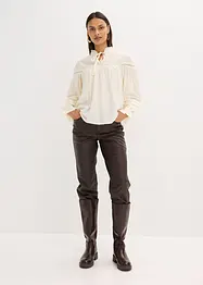 Slip on-bluse av fin viskosemiks, bonprix