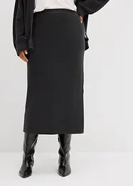 Strikket skjørt i 100% bomull, bonprix