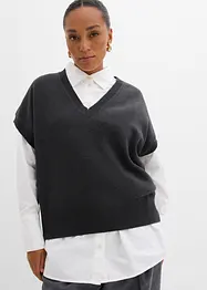 Strikket vest i 100% bomull, bonprix