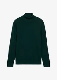 Finstrikket pologenser med utsøkt merinoull, Slim Fit, bonprix