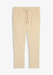 Regular Fit-pull on-kordfløyelsbukse, Straight, bonprix