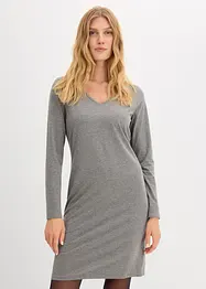Jerseykjole med V-hals (2-pack), bonprix