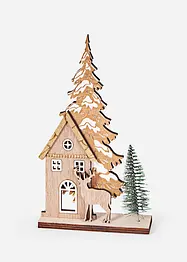 LED-hus med grantre, bonprix