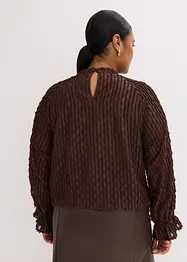 Bluse av strukturert materiale, bonprix
