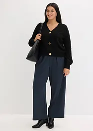 Cardigan med hullmønster, bonprix