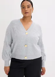 Cardigan med hullmønster, bonprix