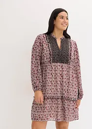 Kjole med broderi, bonprix
