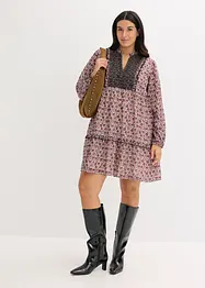 Kjole med broderi, bonprix
