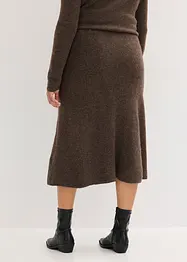 Midi strikkeskjørt, bonprix