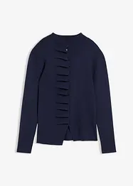 Finstrikket jakke i myk viskosemiks, bonprix