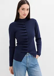 Finstrikket jakke i myk viskosemiks, bonprix