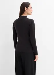 Finstrikket jakke i myk viskosemiks, bonprix