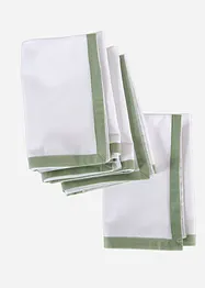 Tøyservietter i økologisk bomull (4-pack), bonprix