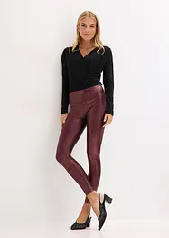Skimrende leggings i imitert skinn, bonprix