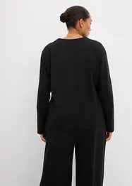 Langermet topp i Punto di Roma-materiale, bonprix