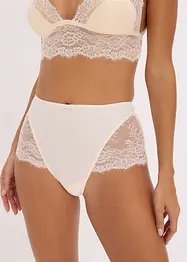 Truse med høy midje og blonder, bonprix