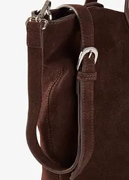 Shopper i semsket skinn, bonprix