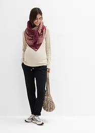 Pull on-mammabukse i Punto di Roma-materiale med elastisk linning, bonprix