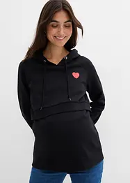 2-i-1-mamma- og ammesweatshirt av økologisk bomull, bonprix