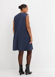 Minikjole i viskosemiks med pinstripes, bonprix