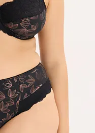 Truse med høy midje og skimrende mønster, bonprix