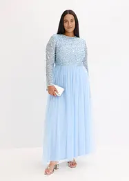 Maxikjole med paljettbroderi, bonprix