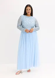 Maxikjole med paljettbroderi, bonprix