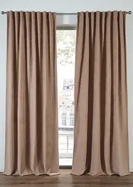 Gardin med polarfleece på baksiden (1-pack), bonprix
