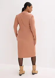 Ribbet jerseykjole i viskosemiks, bonprix