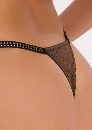 Stringtruse i glittermateriale, bonprix