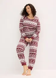 Pyjamas av økologisk bomull, bonprix