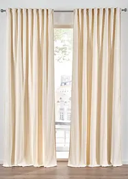 Ugjennomsiktig gardin i myk chenille (1-pack), bonprix