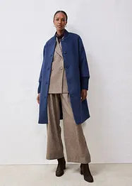 Kåpe med ull og strikket besetning, bonprix