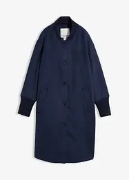 Kåpe med ull og strikket besetning, bonprix