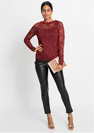 Blondetopp med lange ermer, bonprix