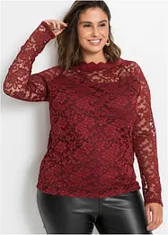 Blondetopp med lange ermer, bonprix