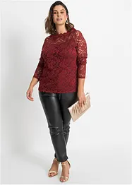 Blondetopp med lange ermer, bonprix