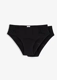 Menstruse med høy midje og middels høy absorberingsevne (2-pack), bonprix