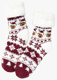 Kosesokker med teddyfôr med resirkulert polyester, bonprix