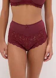 Truse med høy midje og blonder, bonprix