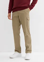 Regular Fit-cargobukse med stretch og varmt fôr, Straight, bonprix