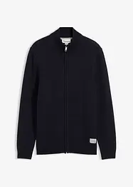 Cardigan med ståkrage og resirkulert bomull, bonprix